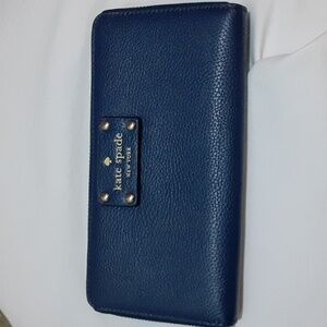 Kate Spade Blue Leather Wallet